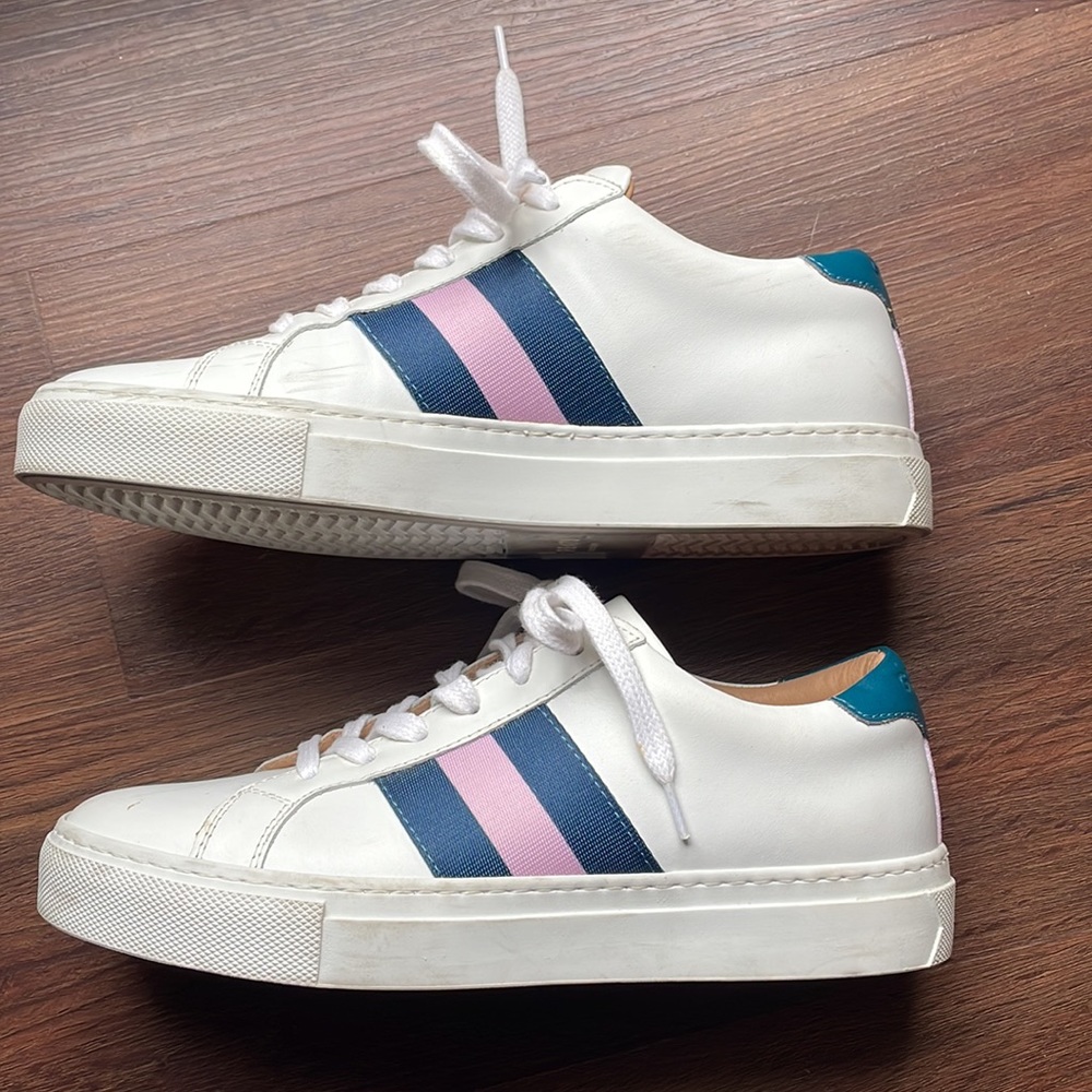 GREATS Royale Striped Leather Women’s Sneaker US 7